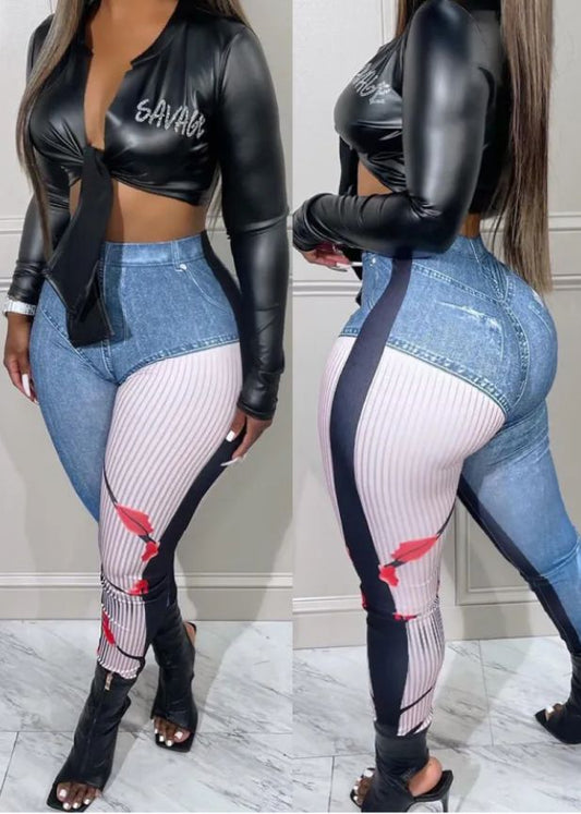 Japanese Blossom Jeggings