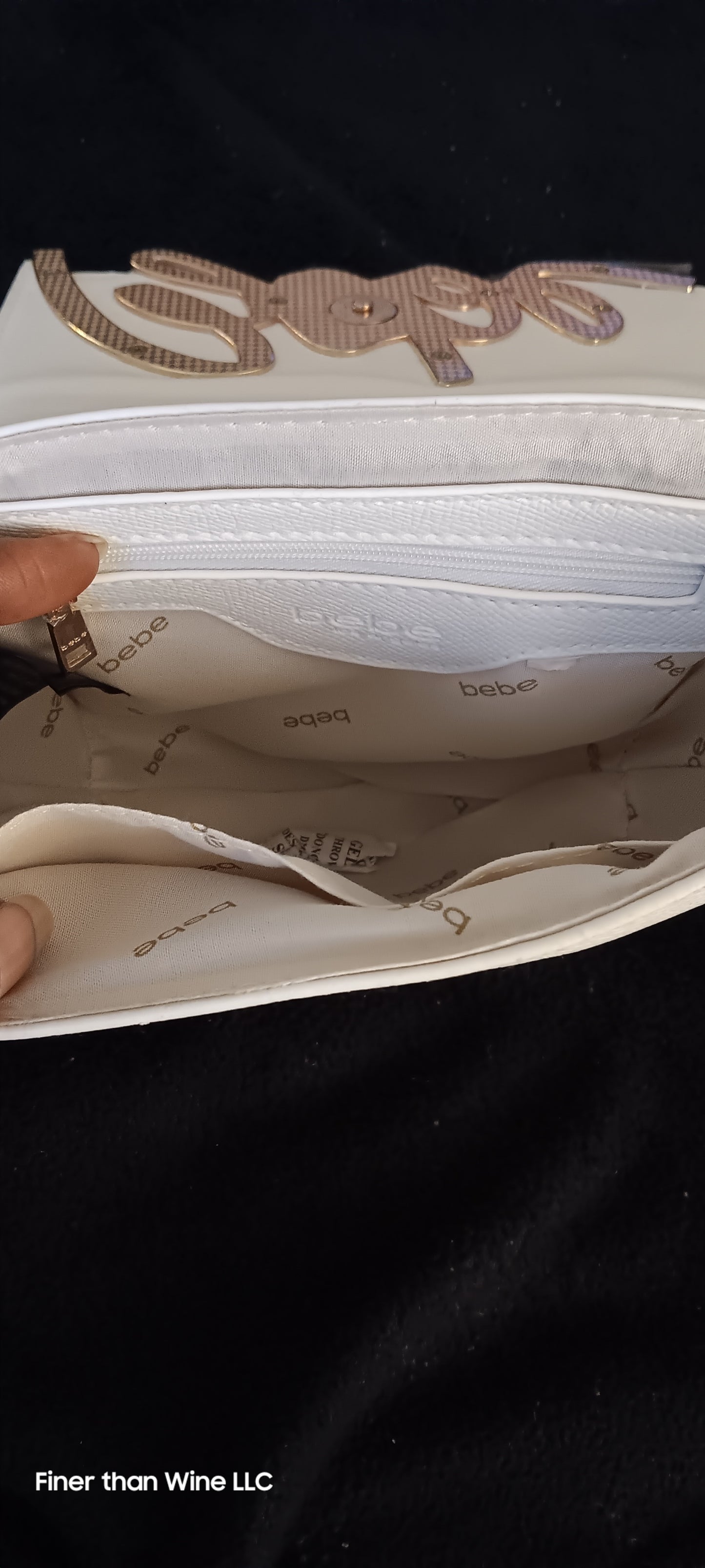 Bebe Gabriel Saddle Crossbody purse