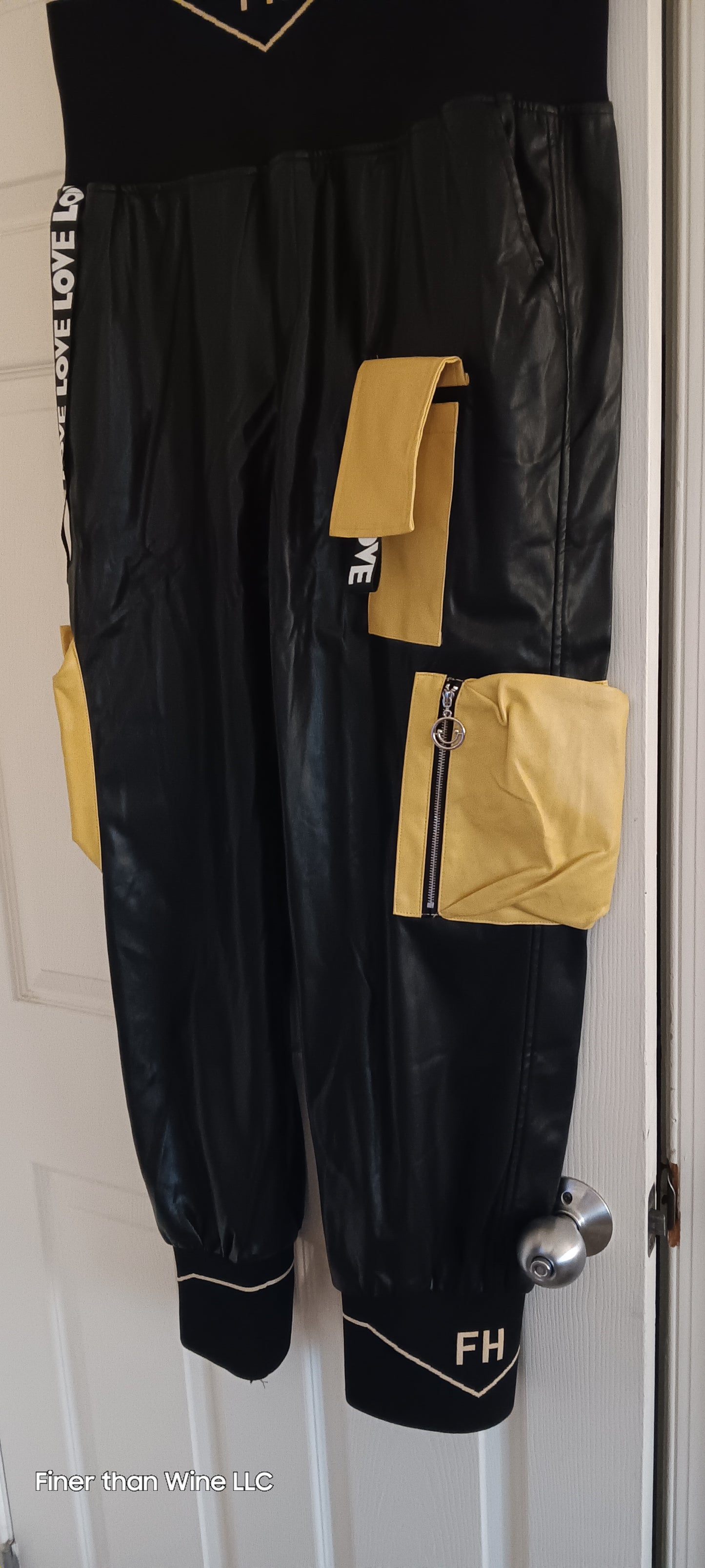 For Her NYC leather jeggings