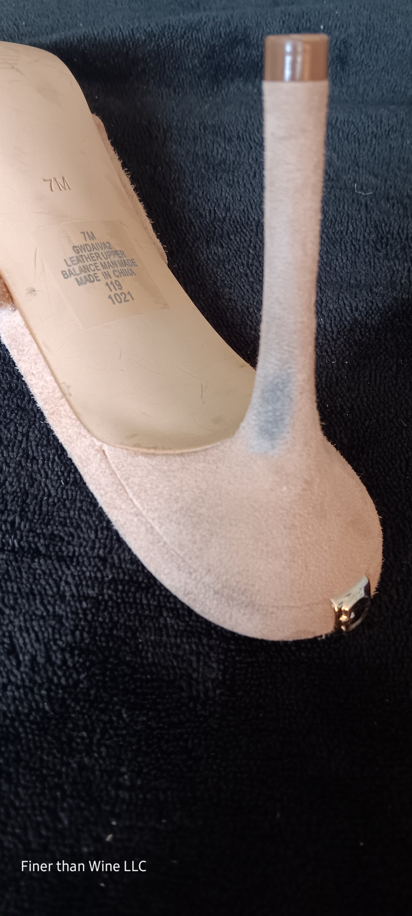 Guess Daiva Suede Cross Bow High Heels