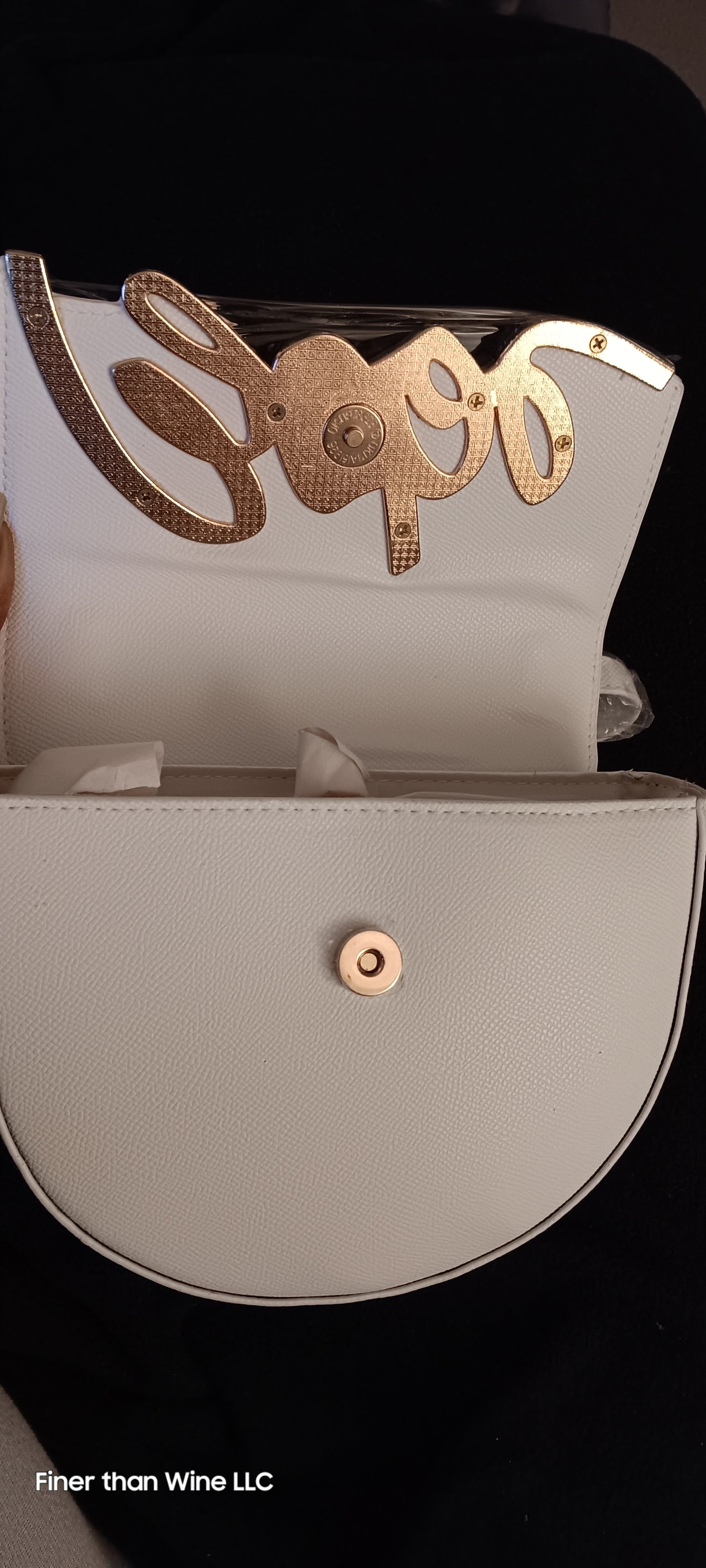 Bebe Gabriel Saddle Crossbody purse