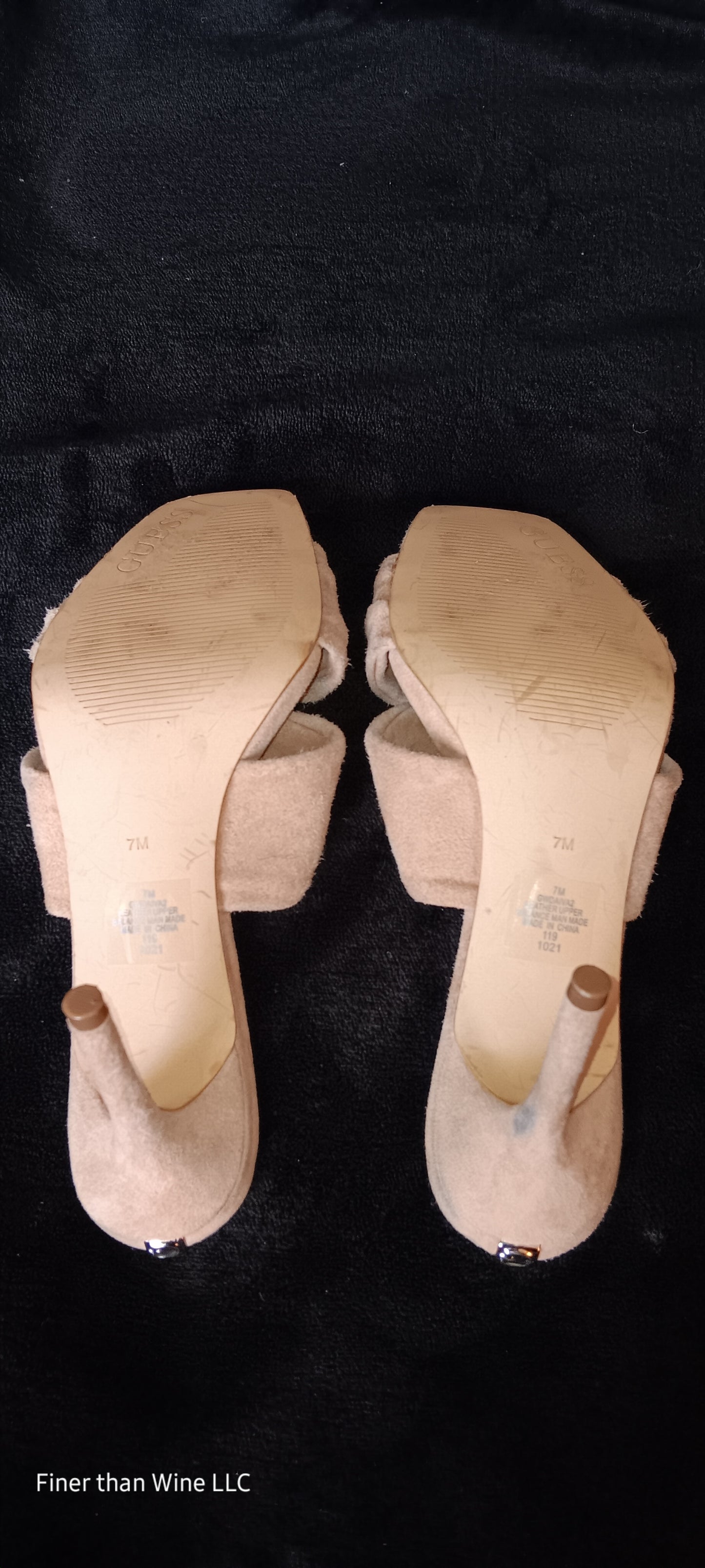 Guess Daiva Suede Cross Bow High Heels