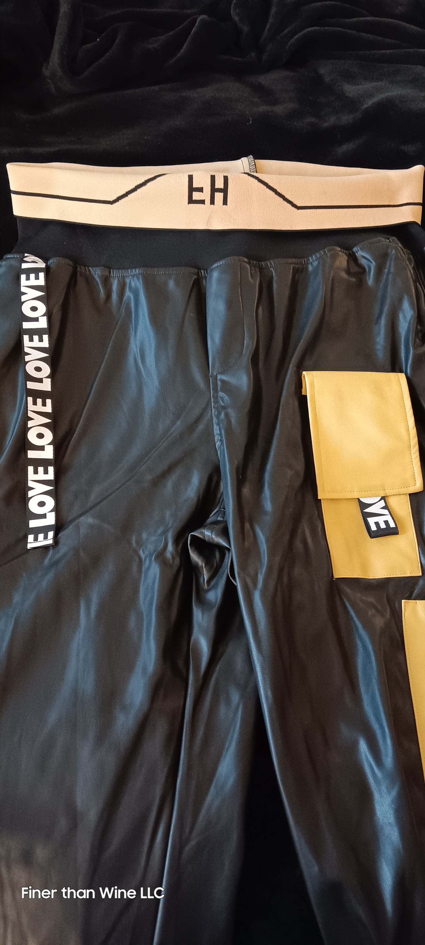 For Her NYC leather jeggings