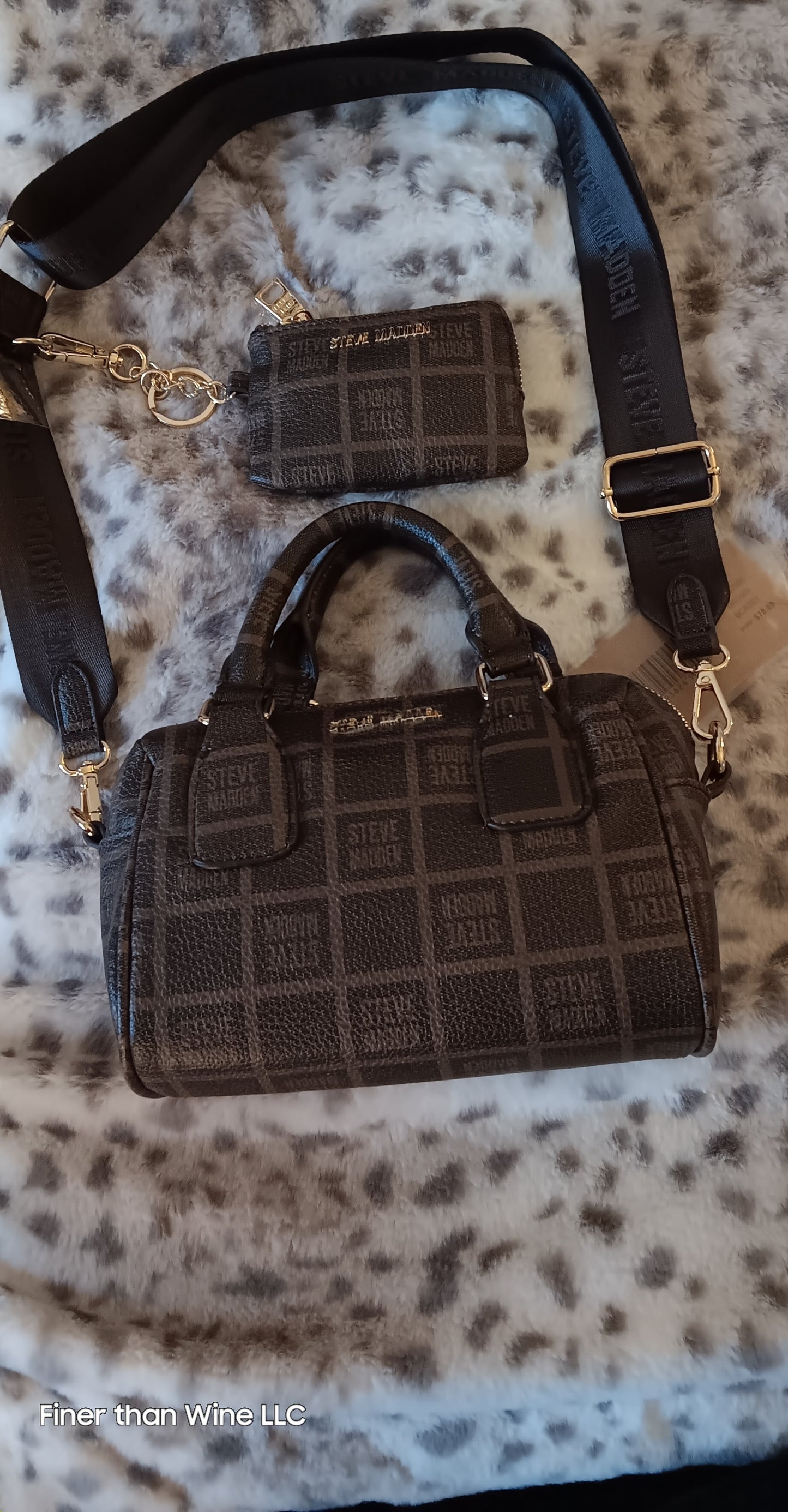 Steve Madden BCasey brown Crossbody Bag with matching coin purse