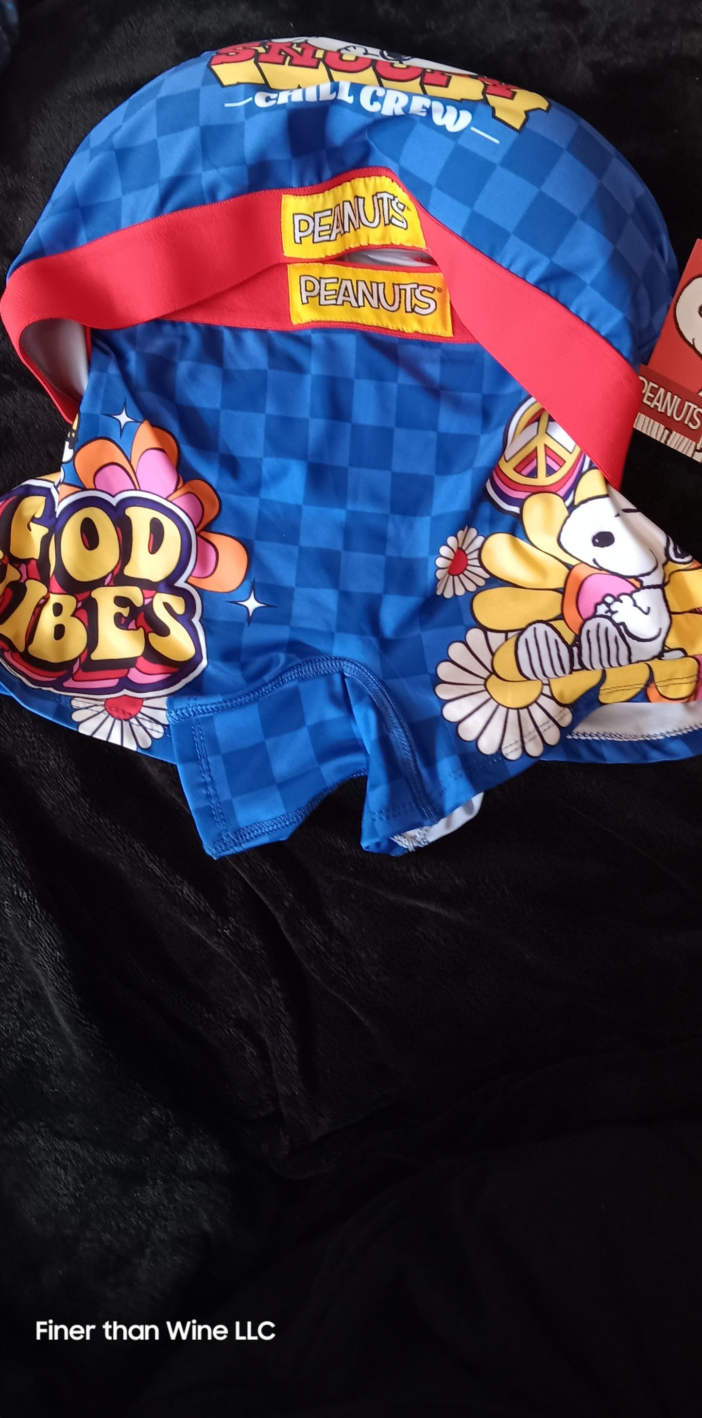 Snoopy Peanuts sports bra and boy shorts underwear set