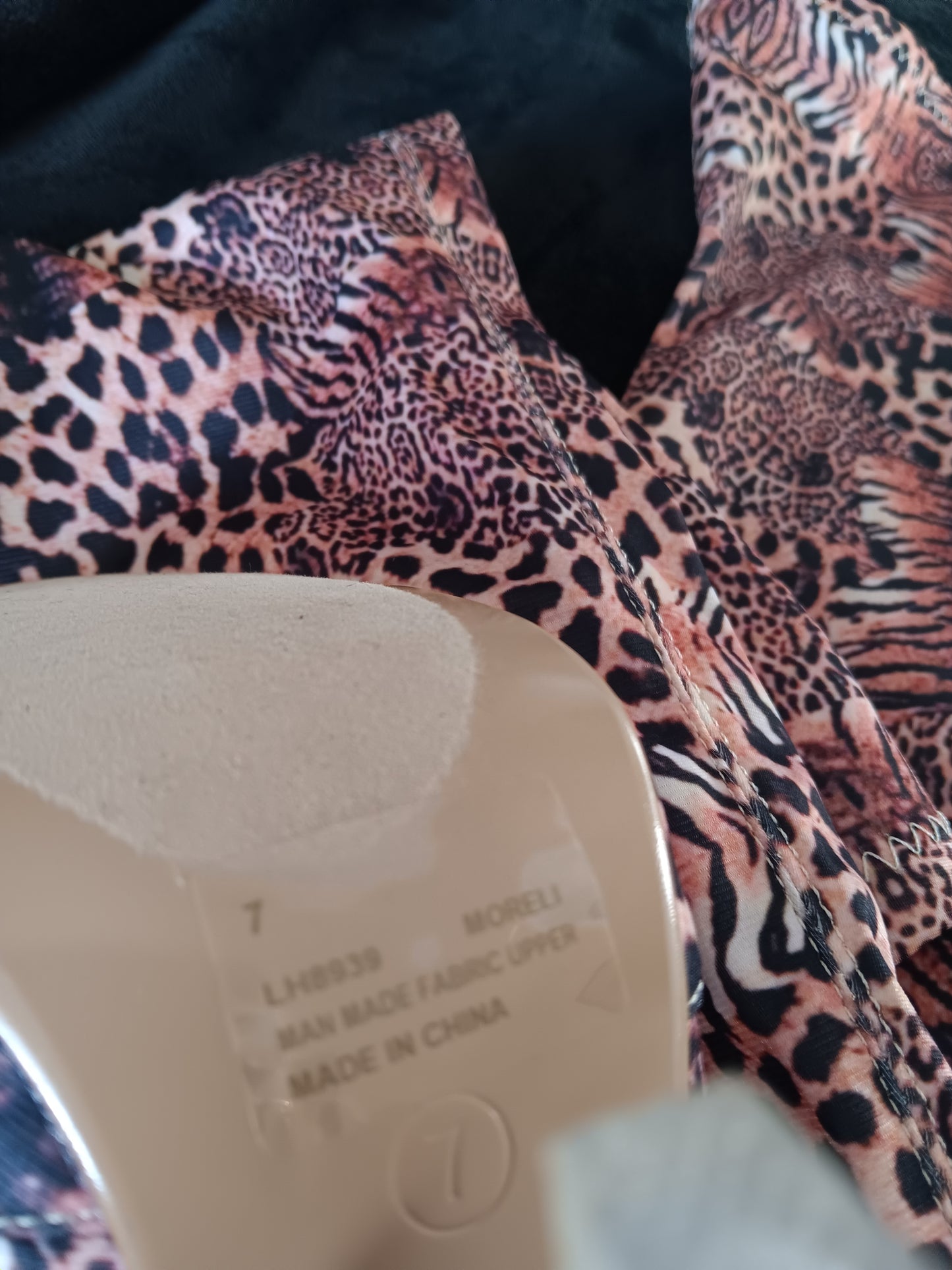 Cape Robbin knee high animal print open toe boots