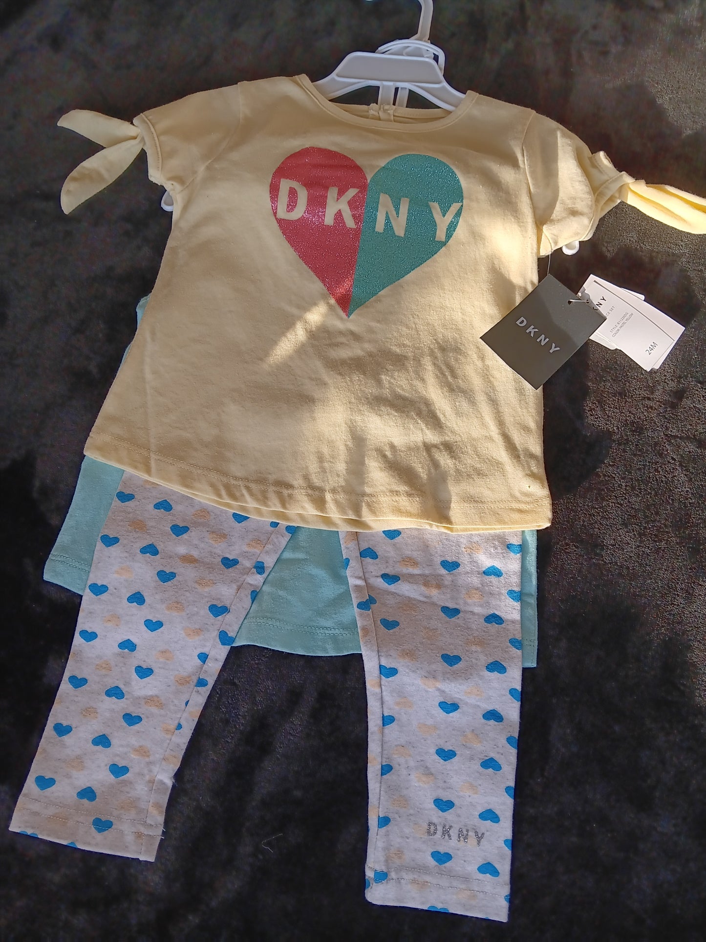 DKNY 3PC INFANT GIRL PANT SET