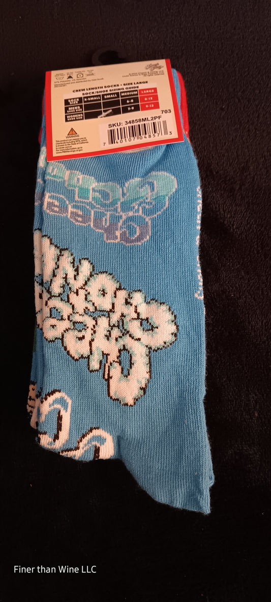 Cheech & Chong Men's 2pk Crew Length Socks