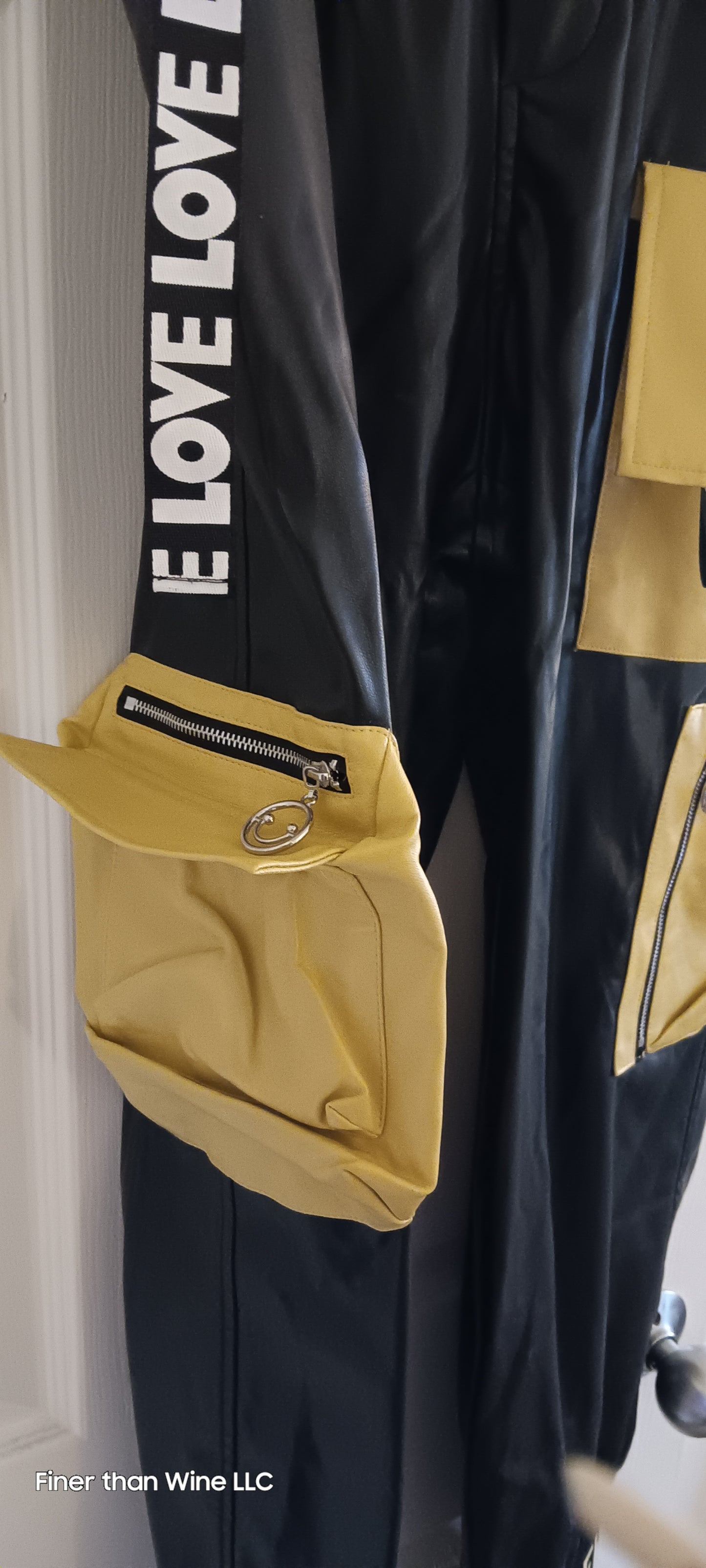 For Her NYC leather jeggings