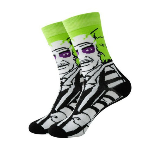 Beetlejuice socks