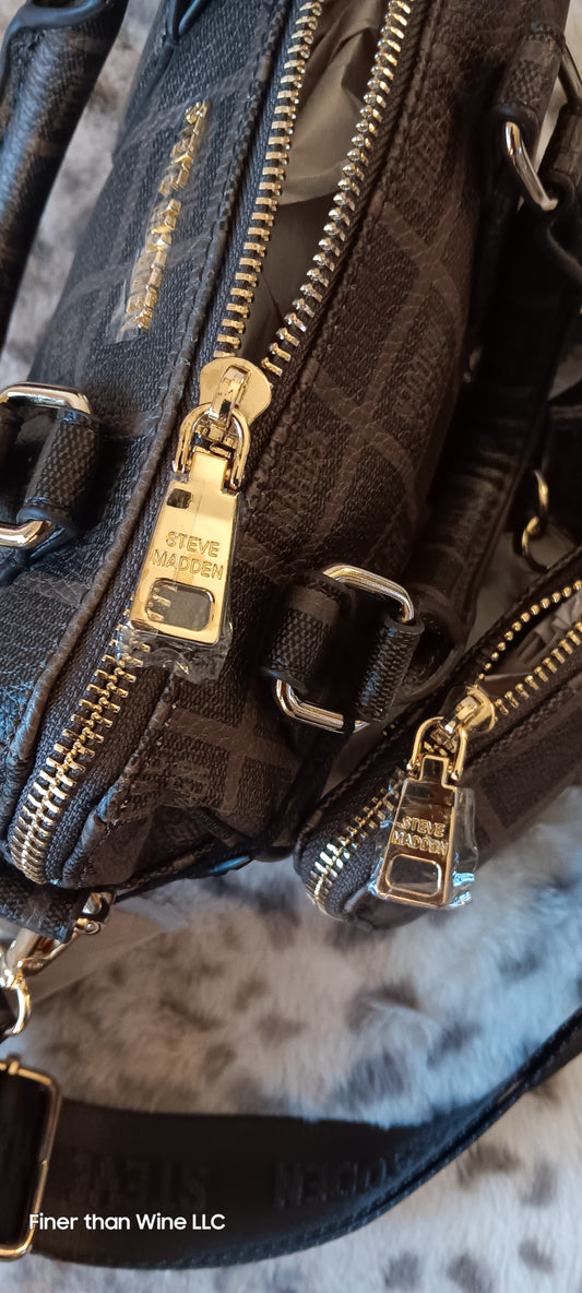 Steve Madden BCasey brown Crossbody Bag with matching coin purse