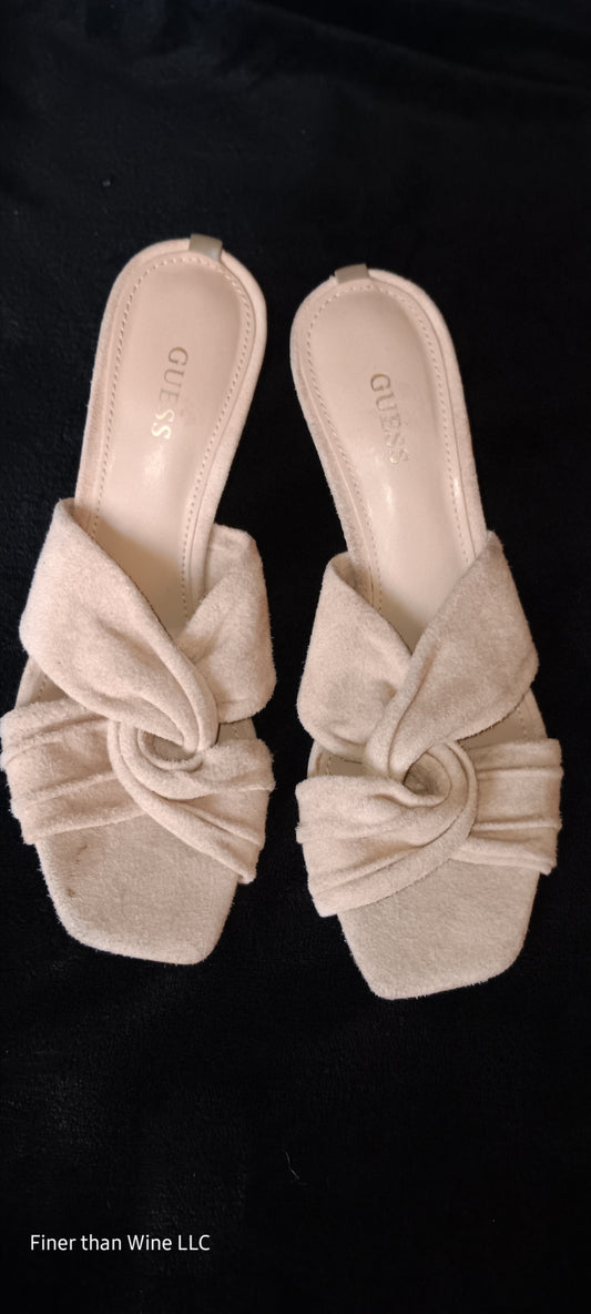 Guess Daiva Suede Cross Bow High Heels