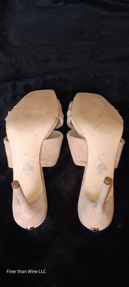 Guess Daiva Suede Cross Bow High Heels