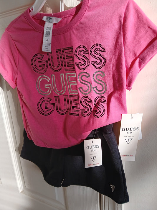 Guess Toddler Girl 2pc Short Set